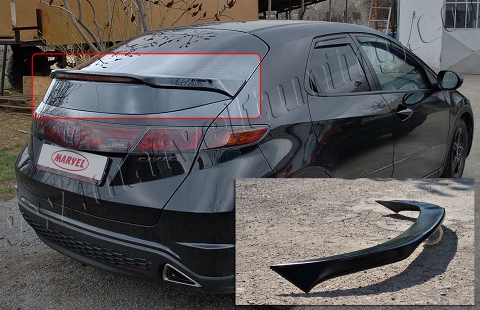 Спойлер за заден капак (лип спойлер) за Хонда Цивик 8 - Honda Civic 8