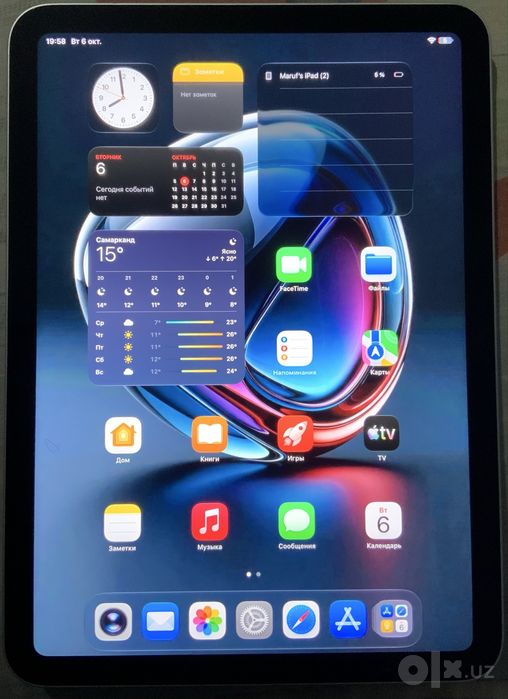 Ipad 10, oq, yangi, yomkost 93%, 64gb, atpechatka bor, true tone bor