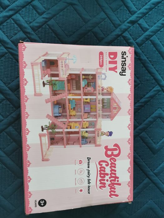 Trotineta cu scaun 7 în 1 roz+Cadou jucărie castel și set plastilina