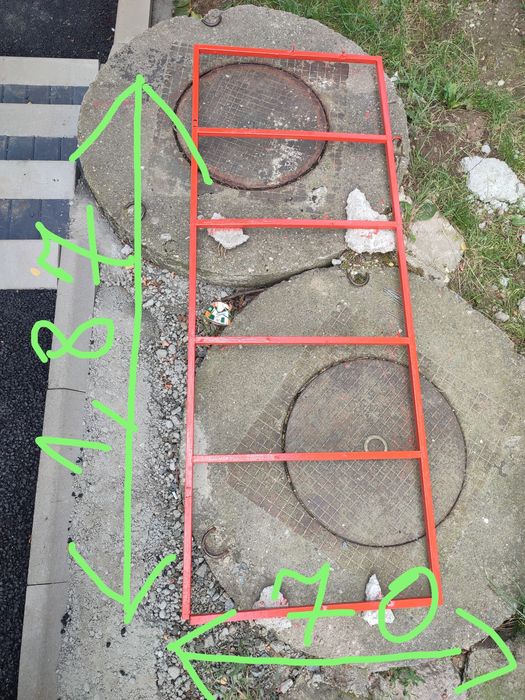 Cadru metalic pentru copertină