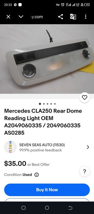 Mercedes CLA 250 original plafoni