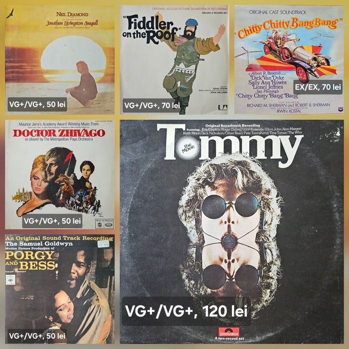 Discuri vinil (vinyl) (coloane sonore din filme)