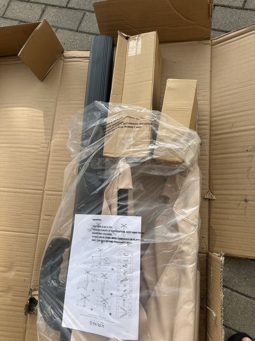 Umbrela soare -gradina Kring Cqpri 3x3 m Rotatie 360