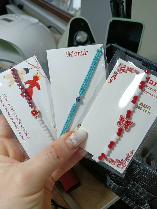Martisoare hande made aur 14 k