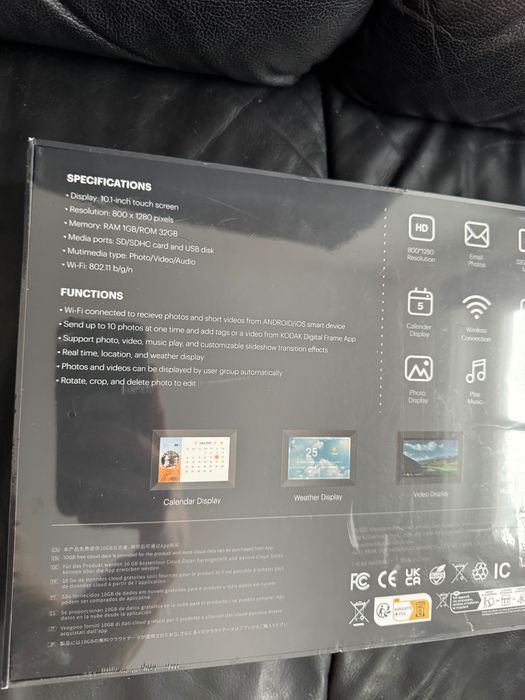 Rama foto digitală Kodiak 10,1´´, wi-fi