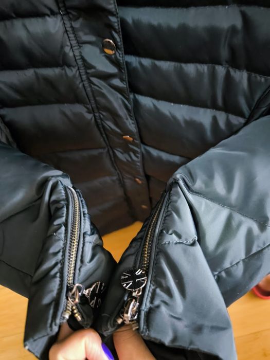 Geaca lunga iarna Pepe jeans Bailey, puf si pene, XS(34)