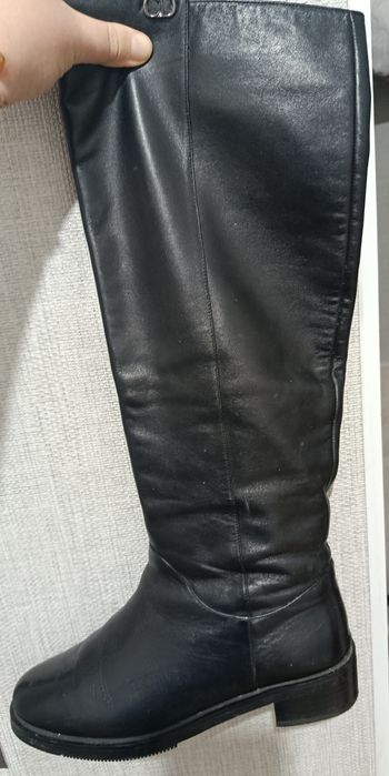 Кожаные сапоги европейка 41 р.