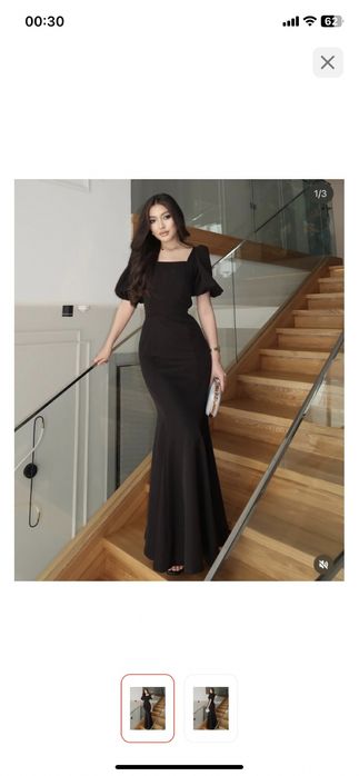 Платье вечернее черное