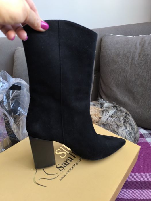 Боти велур Sara Pen