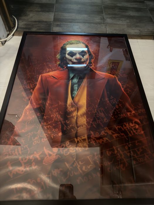Tablou Joker (poster + rama neagra) 52 cm X 72 cm