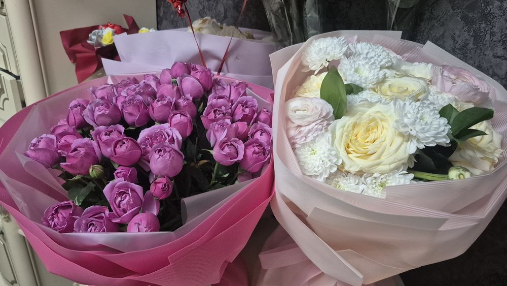 Цветы букет розы