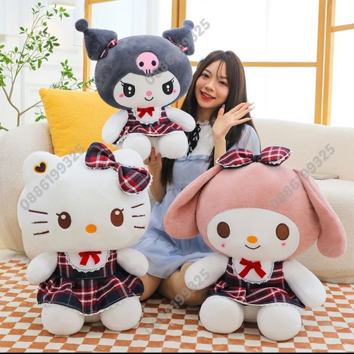 Голяма плюшена играчка Hello Kitty Melody, 65см Плюшена играчка Кити