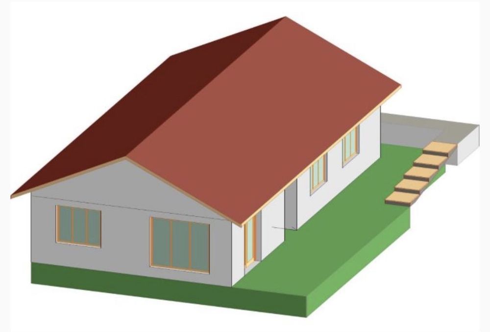 Teren de vanzare cu proiect de casa