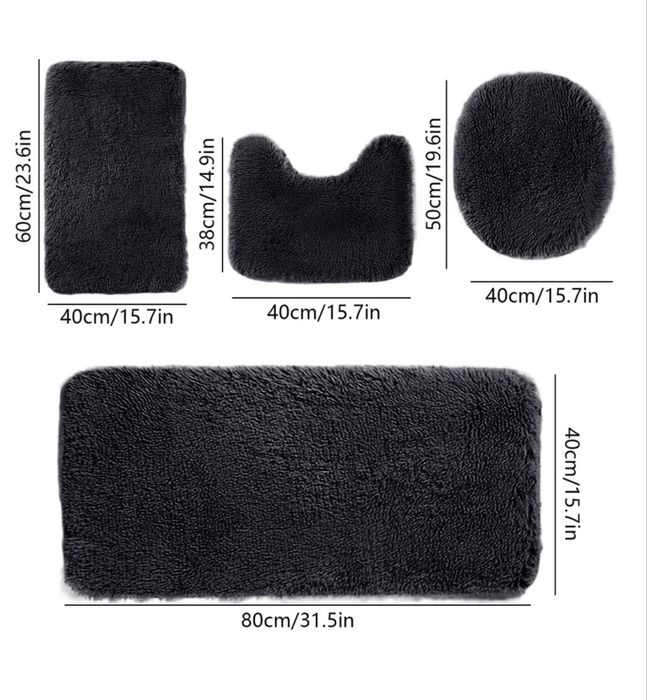 Set 4 covoare de baie