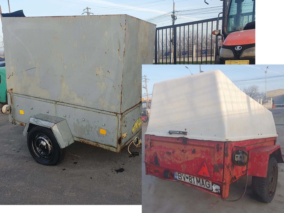 Remorca auto 750 kg, fabricata Romania, inmatriculata RO