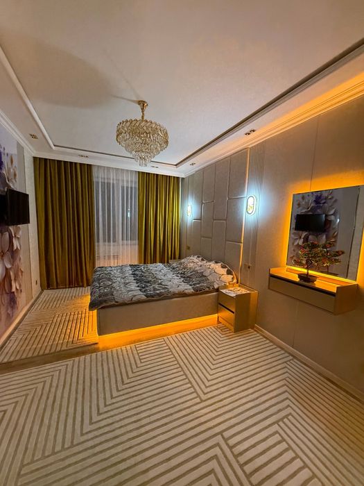 Чиланзар 3-кв, 2^3/3/4 ЗЕРКАЛКА балк 1.5х3 Евроремонт, С мебелью и тех