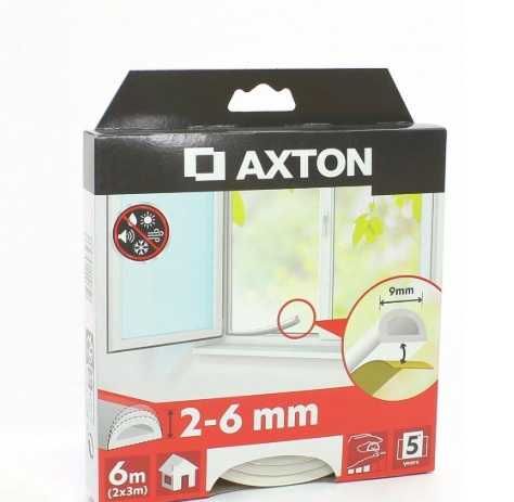 Banda etansare Axton, alb, 2-6 mm, 6 m, pentru usi si ferestre