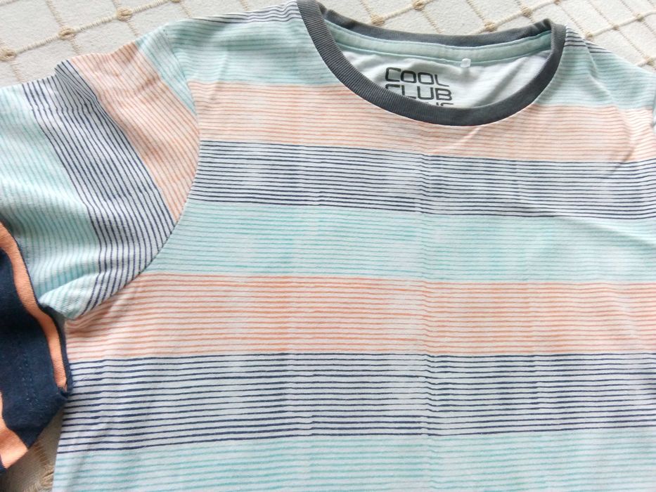 Tricouri baiat Coolclub/Smyk mas 128, 2 buc + sapca 52cm