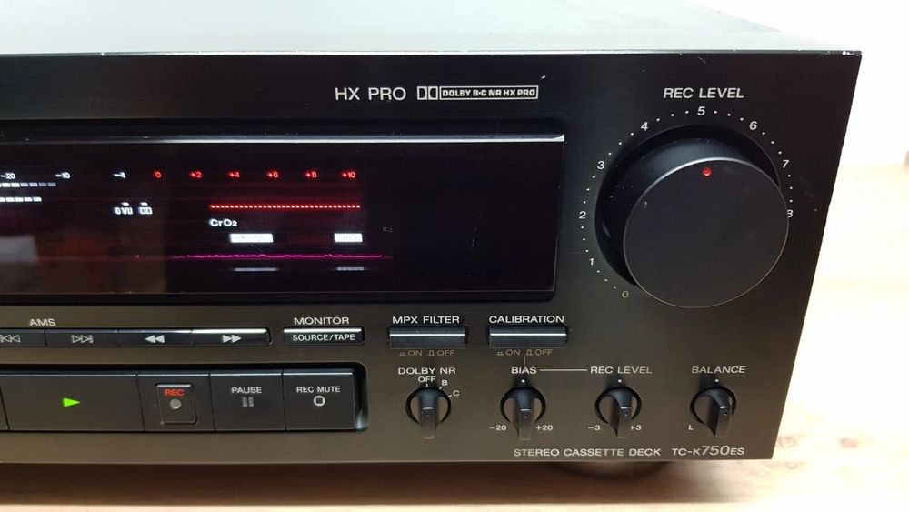 Sony TC-K750ES Black High-End Stereo Cassette Deck