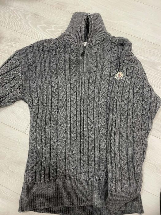 Moncler quarter zip пуловер