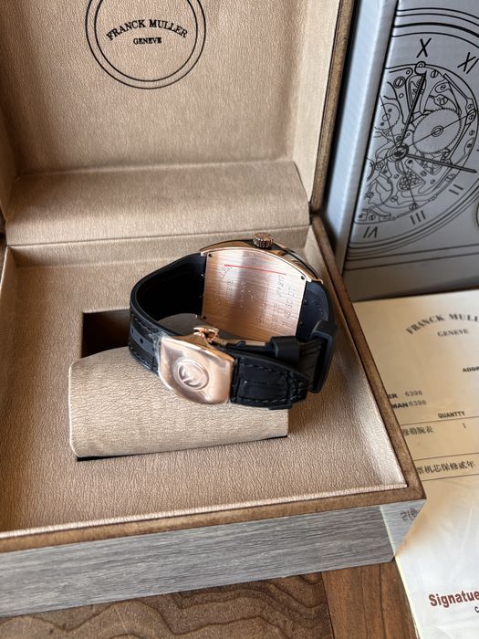 Franck Muller Vanquard Black And Gold 44 mm