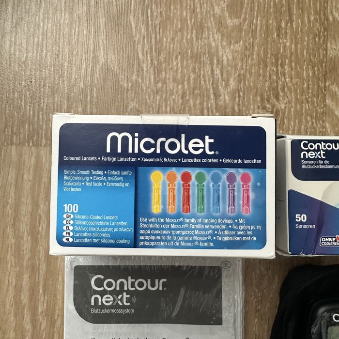 Глюкометр Contour next + microlet. Оригинал.