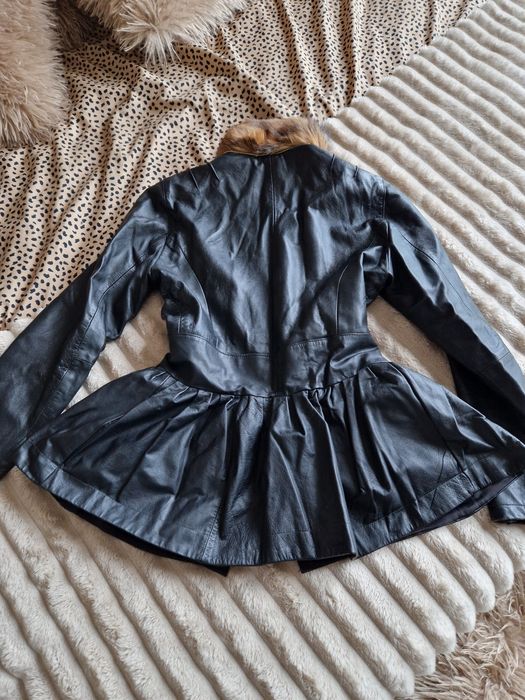 Дамско яке естествена кожа и косъм