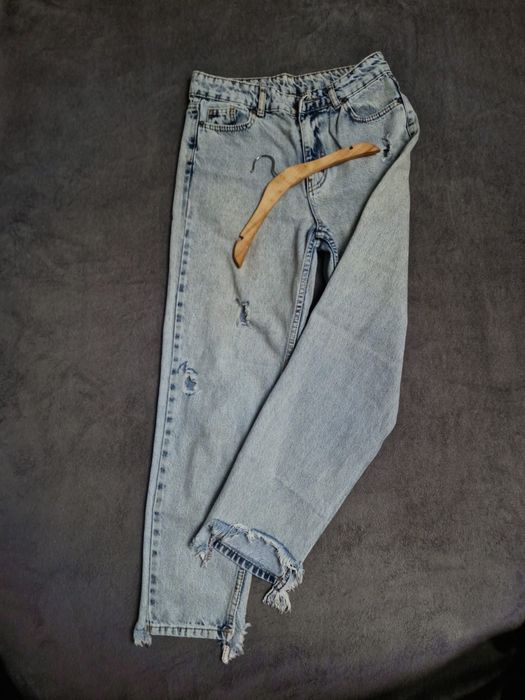 Blugi cu talie inalta Denim