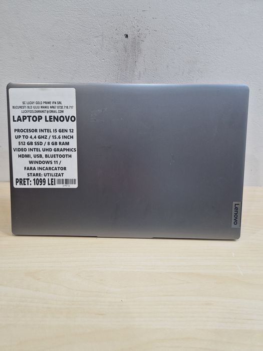 Lenovo i5 Gen 12 512GB SSD 8GB Ram UHD GRAPHICS Garanție #29572