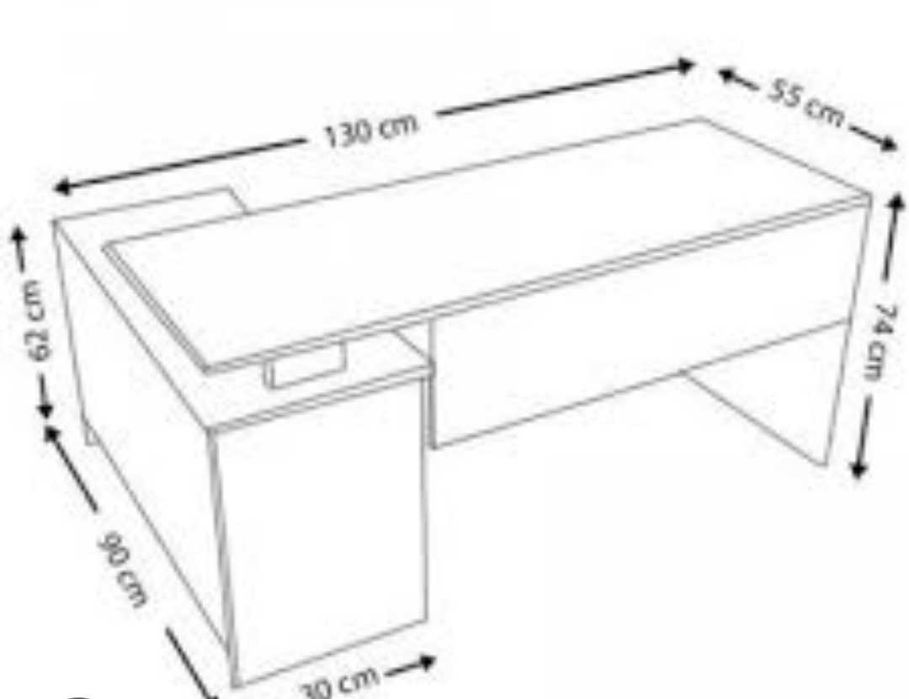 Бюро, стол, огледало и тръба за пробна
