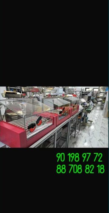 Sasiska pishirgich hot dog qizdaradigan aparat