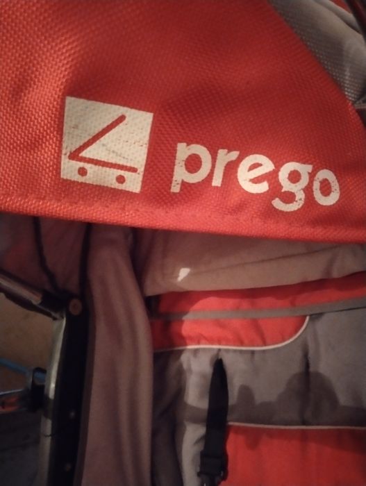 Прогулочная коляска Prego (красная)