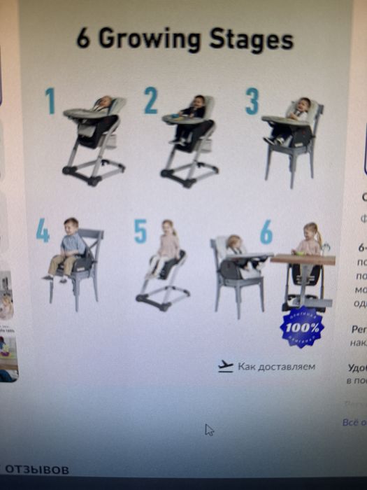 Трансформируемый стульчик для кормления 6 в 1 Graco