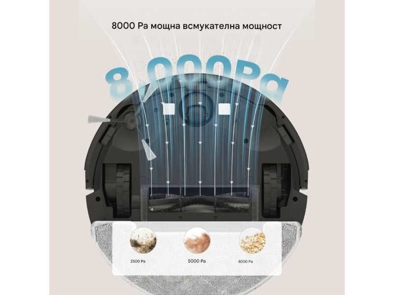 Робот Прахосмукачка с Моп и Самопочистване Vexilar W11, 8000Pa
