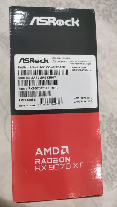 Видеокарта RX 9070XT новая