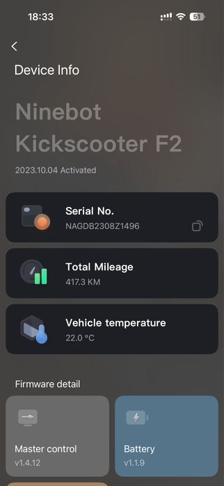 Trotineta electrica NINEBOT KickScooter F2
