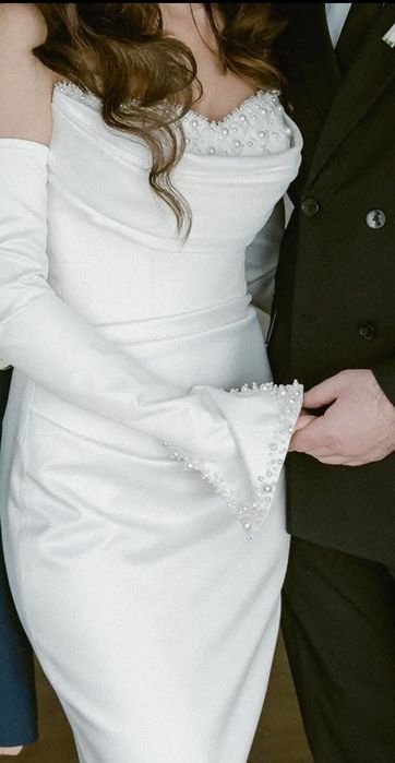 Rochie de mireasă mănuși și voal de 3  m inclus