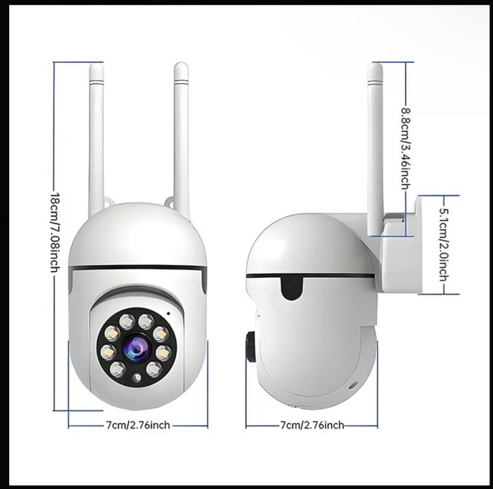 ПРОМО Wi-Fi Камери 360° PTZ 1080p - Чисто нови + кабел Type C