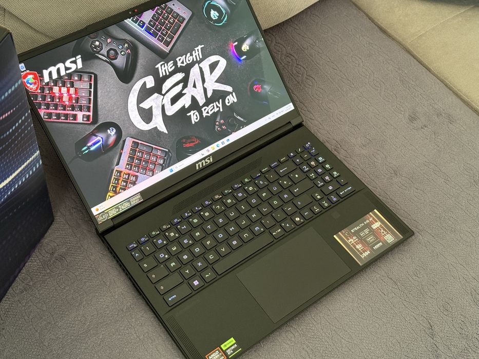 16’QHD+ 240Hz OLED/Ryzen AI 9 HX 370/RTX 5070 TI 12GB/Msi Stealth A16/32GB LPDDR5x /2TB SSD/Гаранция