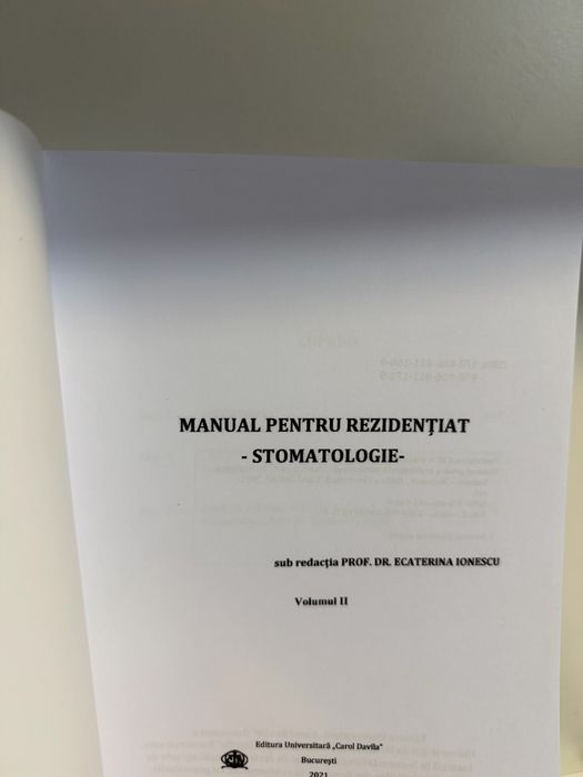 Manuale rezidentiat stomatologie vol 1+ vol 2