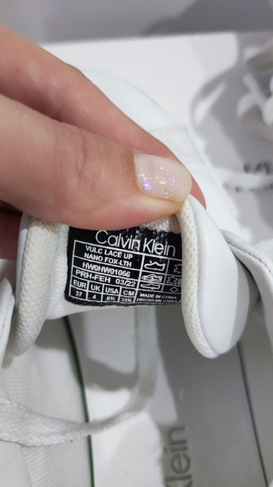 Кожени кецове Calvin Klein 37 номер и Fila 37 номер