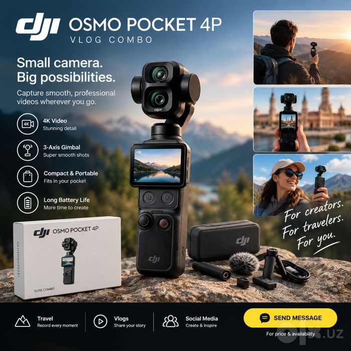 DJI osmo pocket 4P yengi
