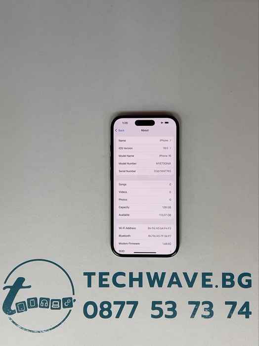 iPhone 16 Black 128GB