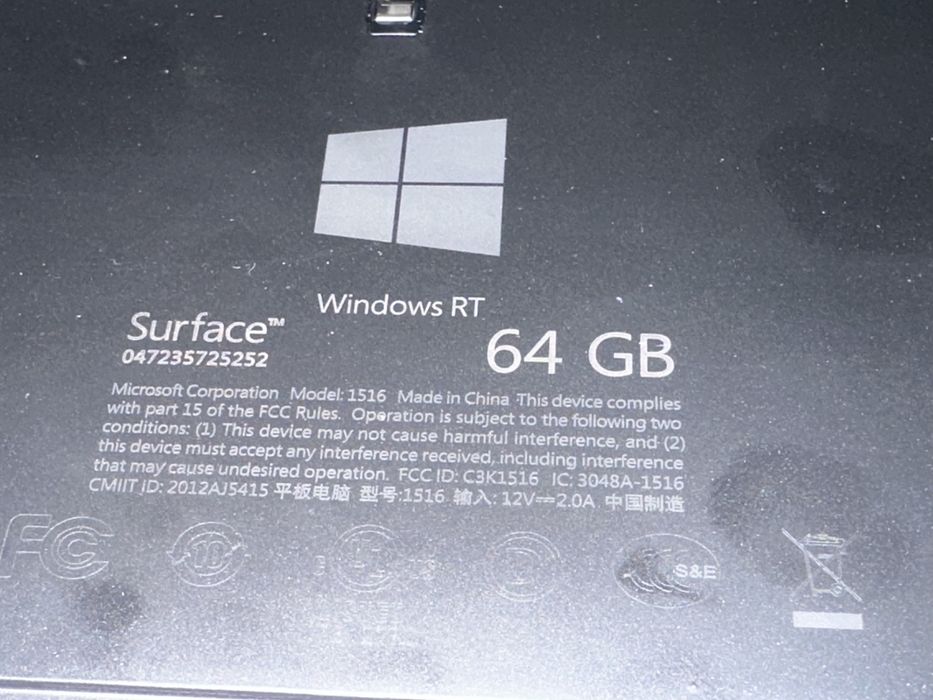 Tabletă Windows Surface RT 64gb hd