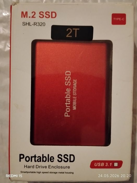 Внешний жесткий диск Portable ssd 1 Тб, 2 Тб, Сотилади