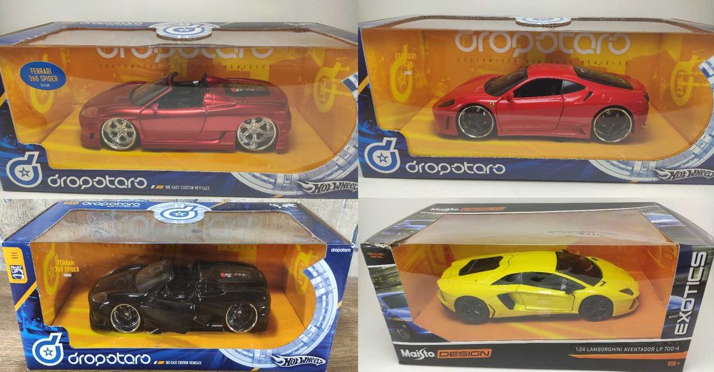 авто модели 1/24 Ferrari Dropstars, Mercedes, Audi, Fast Furious