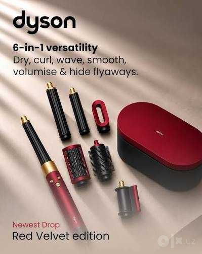 Dyson Стайлер Airwrap Long/i.d. Red Welvet наличии Оригинал+Гравировка