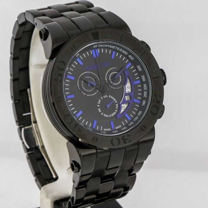 Мъжки часовник Mercury 46.5mm Swiss made 10 ATM Swiss Made