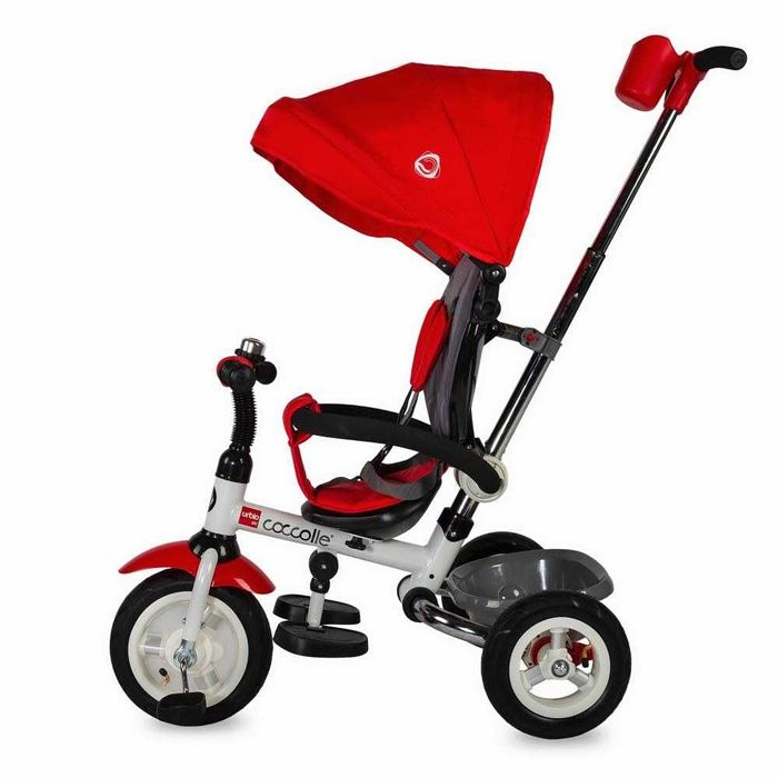 Tricicleta Coccolle Urbio Air, 18 luni+, 30kg, rosu-alb