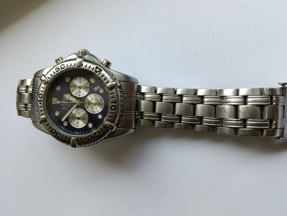 Ceas Bărbați s.Oliver Chronograph Inox Cadran Violet WR 100m